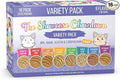 Weruva Slide N' Serve Paté Wet Cat Food, The Showcase Chowdown Variety Pack, 2.8oz Pouch, Pack of 16