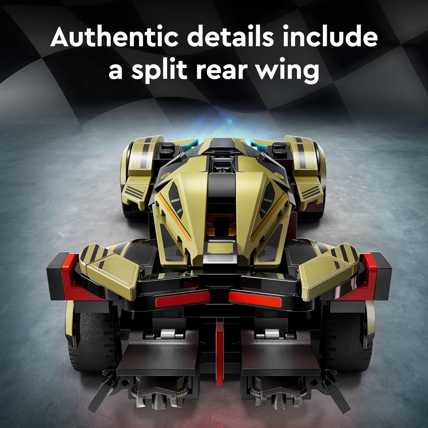 LEGO Speed Champions Lamborghini Lambo V12 Vision GT Super Car, Formula 1 Vehicle Toy, Driving Playset, Buildable Model Set for Kids, Lamborghini Car, Gift for Kids and Gaming Fans, F1 Toy, 76923