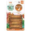Nylabone Healthy Edibles Natural Chews, Long Lasting Dog Bones, Healthy Dog Treats, Bacon Flavor, X-Small (8 Count)