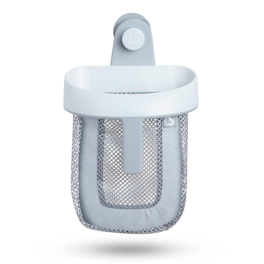 Munchkin Super Scoop™ Hanging Bath Toy Storage with Quick Drying Mesh, Grey