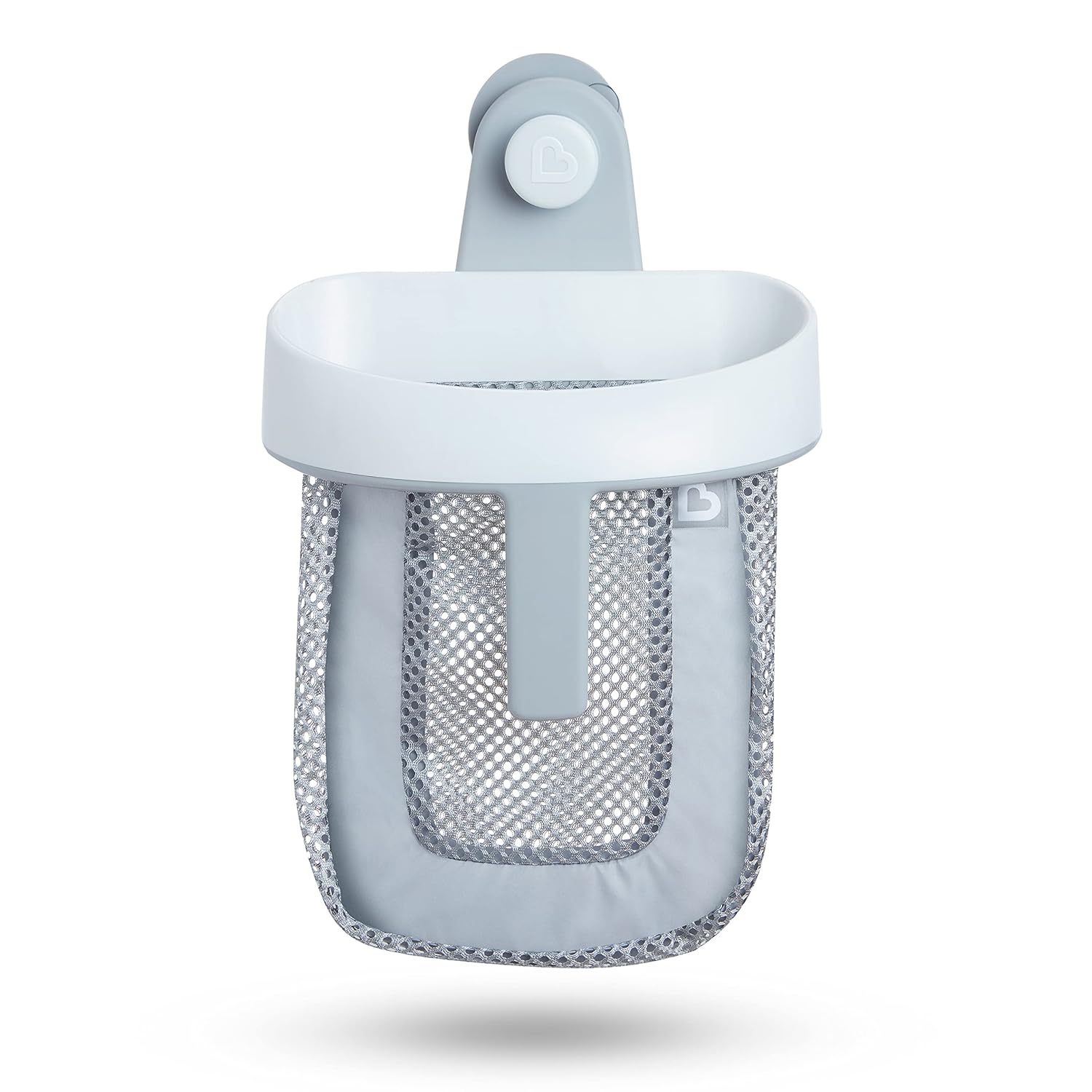 Munchkin Super Scoop™ Hanging Bath Toy Storage with Quick Drying Mesh, Grey