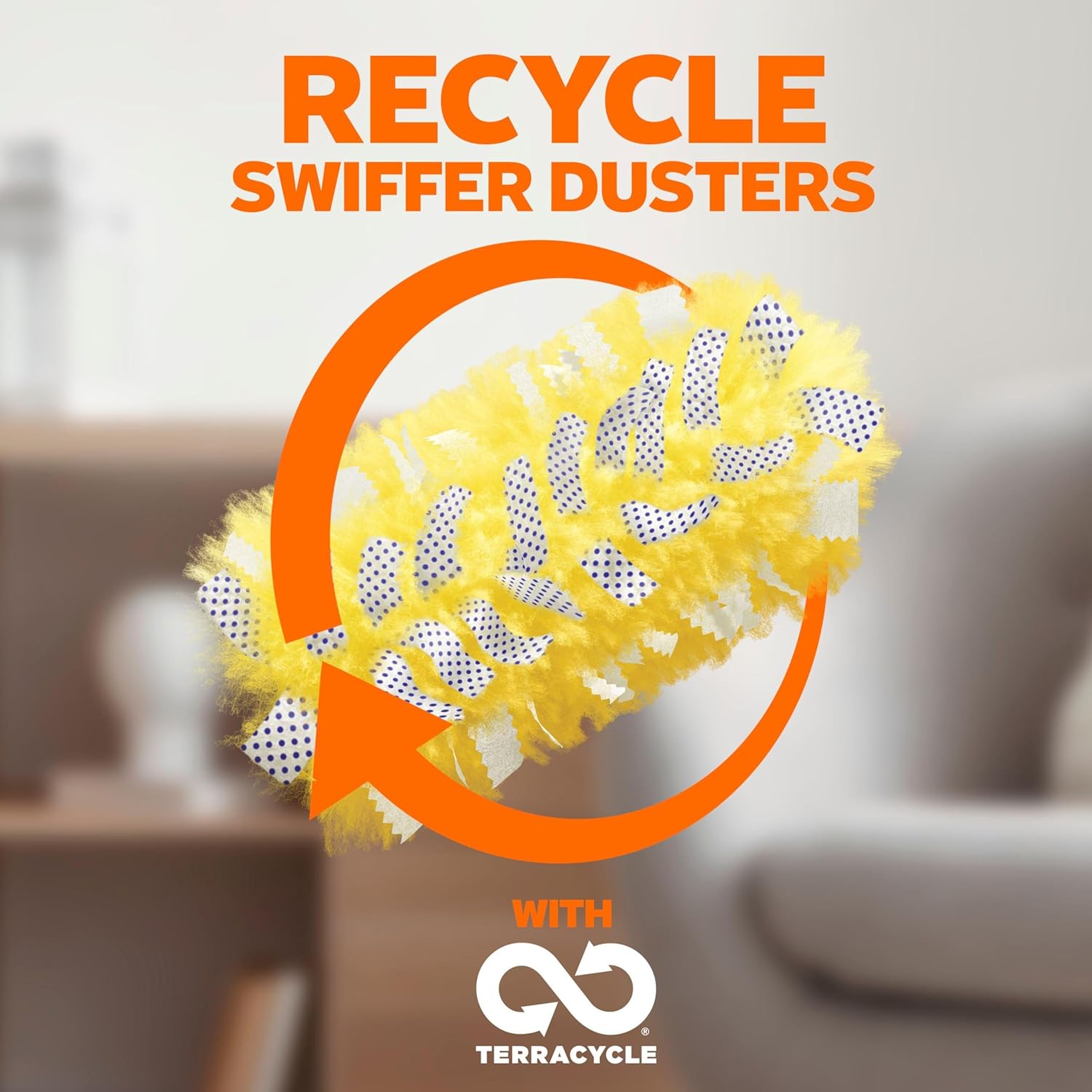 Swiffer Duster Heavy Duty Dusting Kit, Cleaning Supplies, 3 ft Extended Handle, 1 Duster, 12 Refills