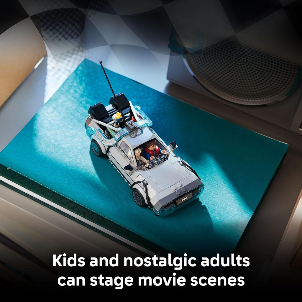 LEGO Speed Champions Time Machine from Back to The Future Building Toy for Kids - Pretend Play & Display Car Toy W/2 Build Modes for Boys & Girls, Ages 9+ - Gift Ideas for Birthdays & Fans - 77256