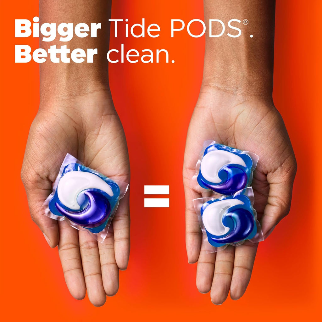 Tide Hygienic Clean Heavy 10x Duty Power PODS Laundry Detergent Pacs Original 63 count For Visible and Invisible Dirt (Pack of 1)