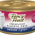 Purina Fancy Feast Wet Senior Cat Food 7 Years Plus Chicken Feast Pate - (Pack of 24) 3 oz. Cans