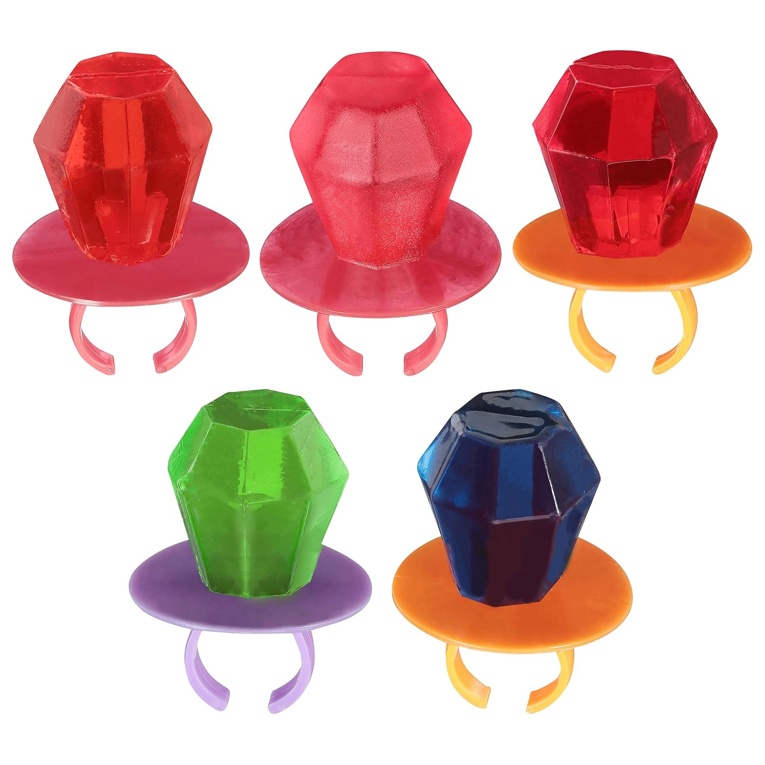 Ring Pop Individually Wrapped Bulk Lollipop Variety Pack – 10 Count Lollipop Suckers w/Assorted Flavors - Fun Candy for Birthdays and Celebrations