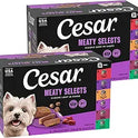 Cesar Wet Dog Food Classic Loaf in Sauce Grilled Chicken, Filet Mignon, Porterhouse Steak, Beef, Chicken & Liver and Turkey Variety Pack 3.5 oz. Easy Peel Trays (36 Count, Pack of 1)