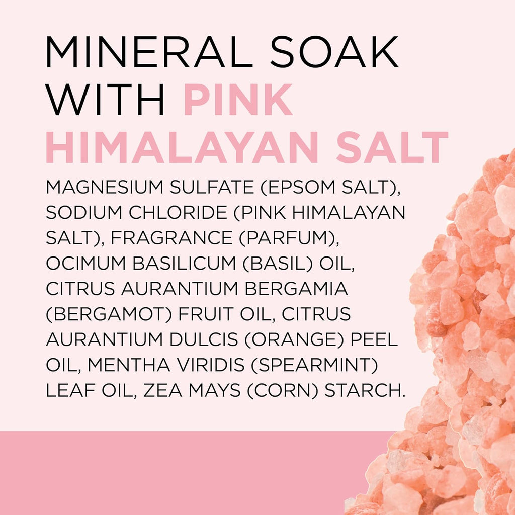 Dr Teal's Epsom Salt Magnesium Soak, Restore & Replenish with Pink Himalayan Salt, 3 lbs