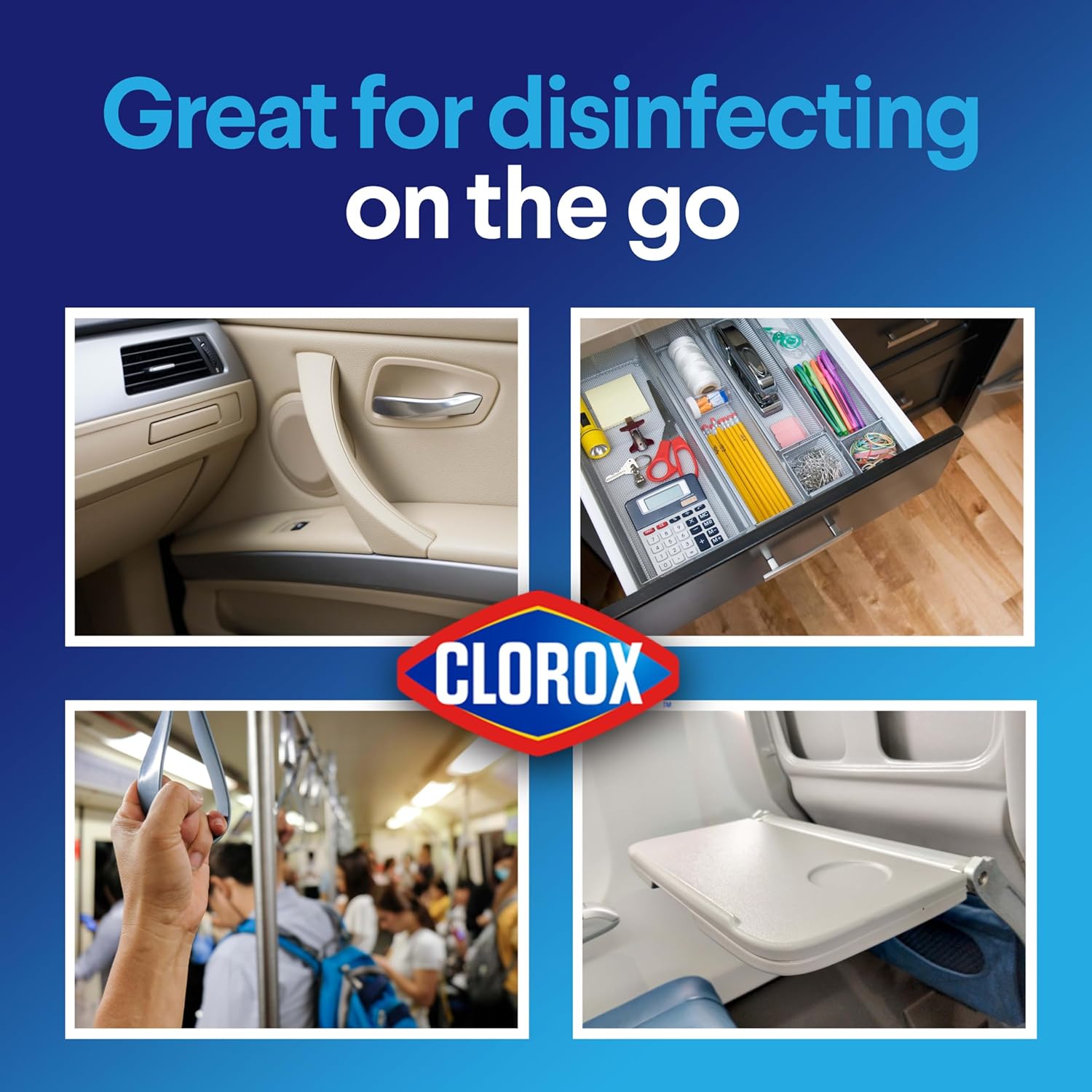 Clorox Disinfecting Wipes Flex Pack, Bleach Free, Fresh Scent, 75 Count, Pack of 3 (Pack May Vary)