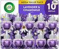 Air Wick Plug-In Scented Oil Refills, 10 Count, Lavender & Chamomile, Air Freshener, Essential Oils, Eco Friendly