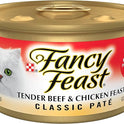Purina Fancy Feast Tender Beef and Chicken Feast Classic Grain Free Wet Cat Food Pate - (Pack of 24) 3 oz. Cans