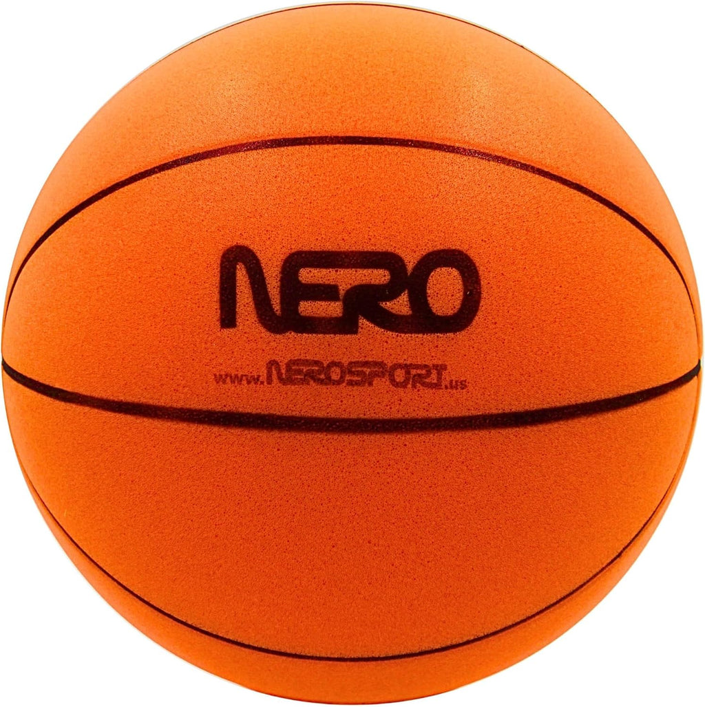 NERO SPORT Ninja Silent Basketball- Soft Foam Indoor Hoop Play | Soundless Ball for Quiet Dribbling and Indoor Training