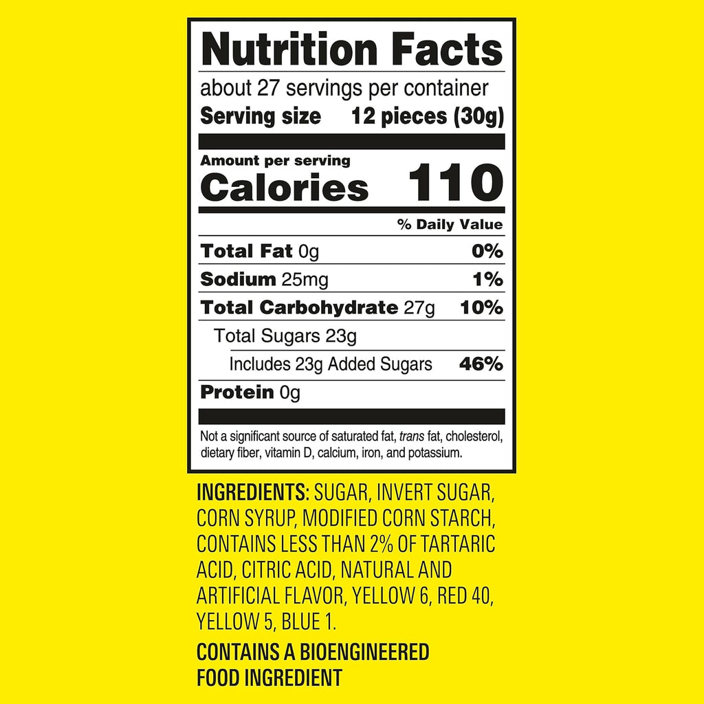 Chewy & Soft Sour Patch Kids, Assorted Fruits, Family Size, 1.8 lb