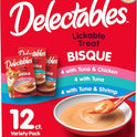 Delectables Bisque Lickable Wet Cat Treats - Chicken, Tuna & Shrimp, 12 count