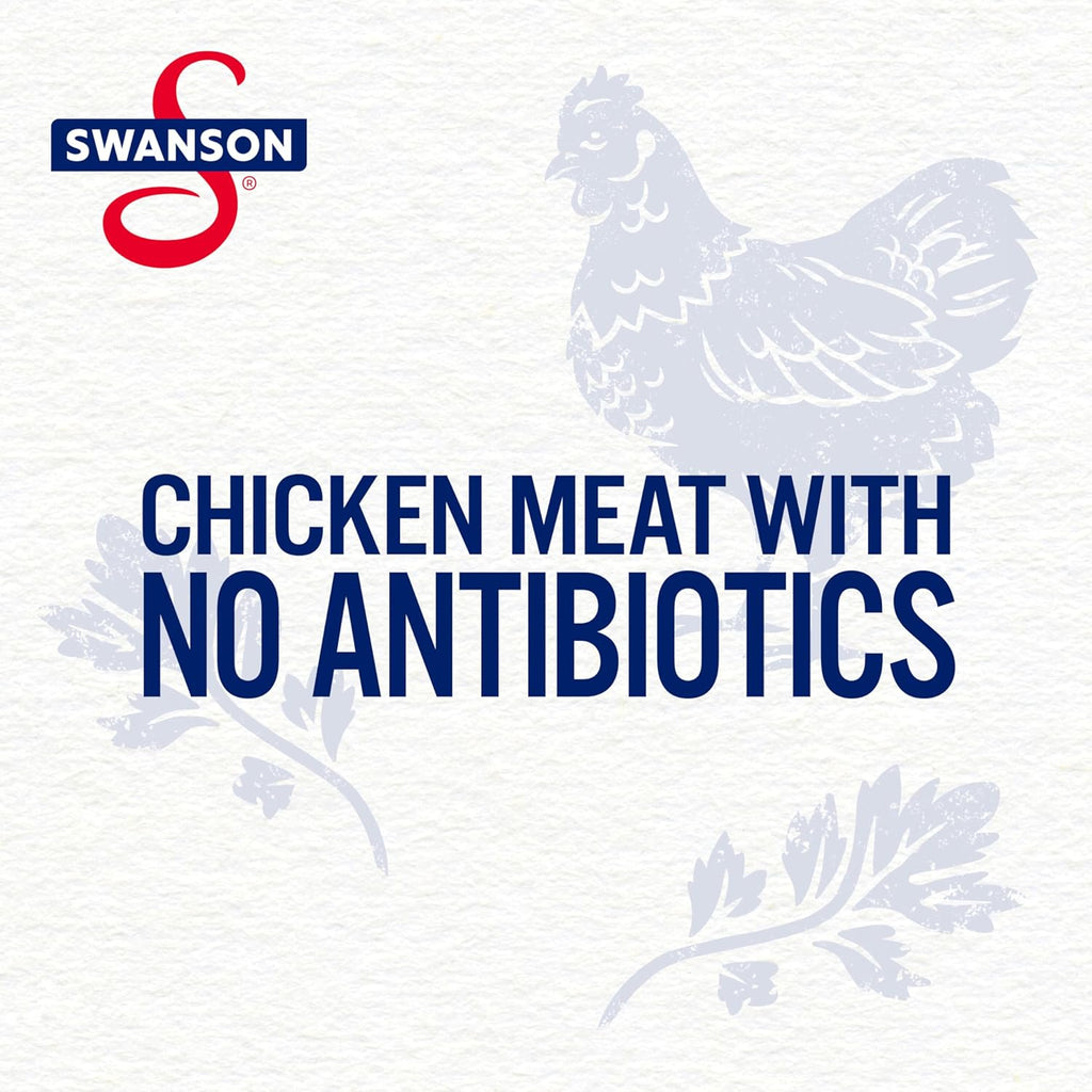 Swanson White Premium Chunk Chicken Breast with Rib Meat in Water, 4.5 oz. (Pack of 4)