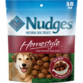 Blue Buffalo Nudges Beef & Rice Homestyle Natural Dog Treats, Meatball-Inspired Recipe, Healthy Reward or Training Treat, Made in the USA with Real Beef, No Artificial Preservatives, 16 oz.