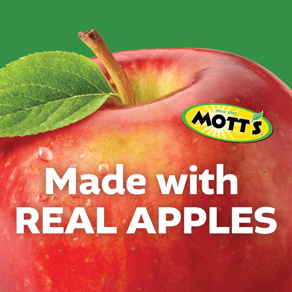 Mott's No Sugar Added Applesauce Variety Pack, 4 Flavors – Apple, Strawberry, Cinnamon & Blueberry, Made from Real Fruit, No Artificial Flavors, 3.2 Clear Pouches, 20 Pack