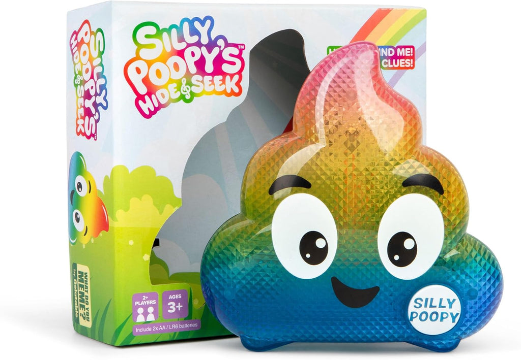 Silly Poopy's Hide & Seek by Relatable, The Talking, Singing, Rainbow Hide & Seek Toy, Fun Learning Toys for Toddlers, Interactive Toddler Toys, Perfect Stocking Stuffers or Funny Gift for Toddlers