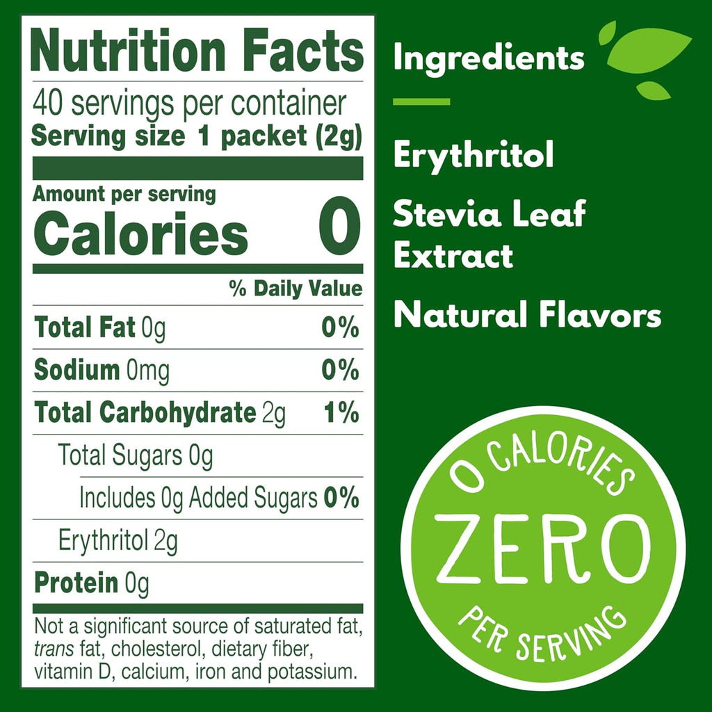 Truvia® Calorie-Free Sweetener Stevia Leaf Packets, 240 Count (16.9 oz Carton)