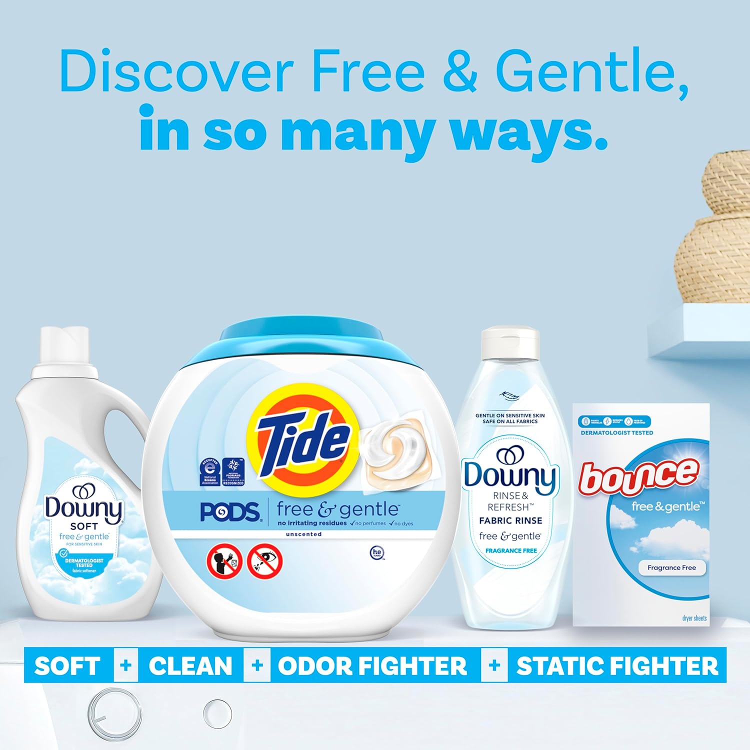 Tide PODS Free & Gentle Laundry Detergent Soap Pacs, 112 Count, Tide PODS Laundry Detergent