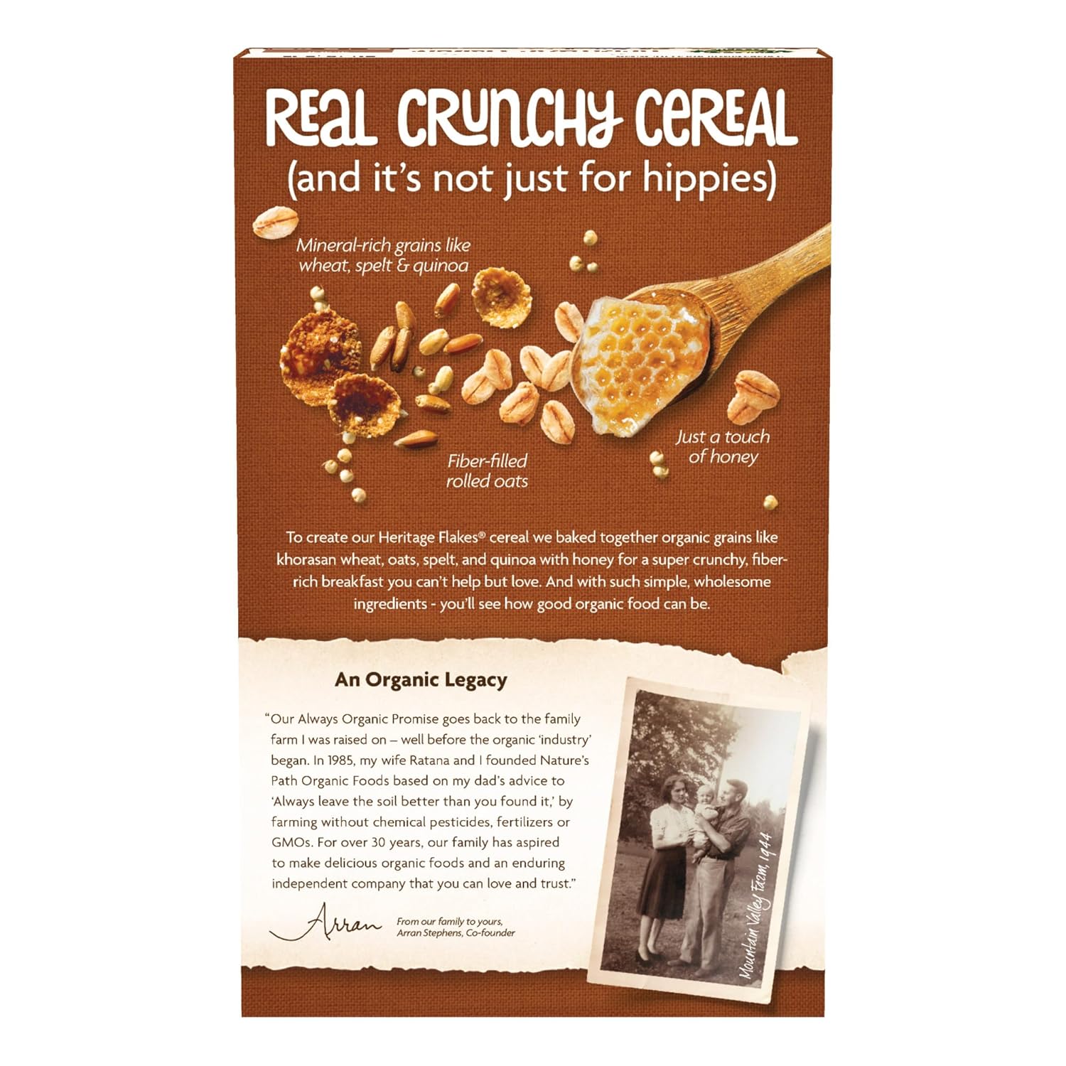 Nature's Path Organic Heritage Flakes® Cereal, 13.25 oz (Pack of 1), Non-GMO