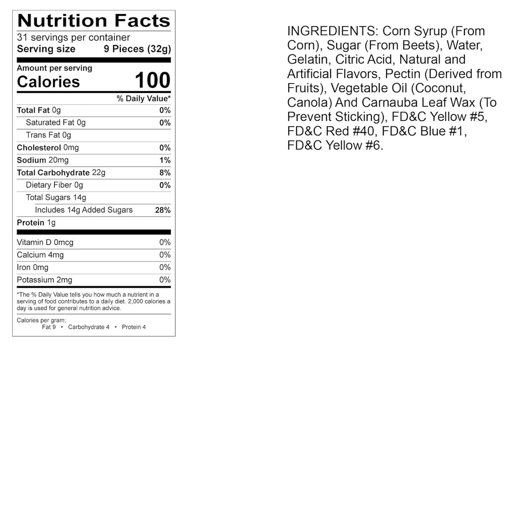 Albanese World's Best 12 Flavor Gummi Bears, 36oz Bag of Candy, Soft & Chewy Candy Snacks, Fruity Flavor Assortment