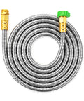 UNCO- Stainless Steel Metal Hose, 15 Feet, No Kink, Metal Garden Hose