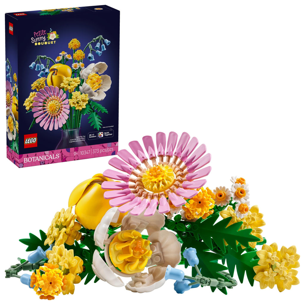LEGO Botanicals Petite Sunny Bouquet Building Toy - DIY Floral Arrangement for Girls & Boys, Ages 9+ - Gift for Birthdays - Bedroom, Desk, Home Decor - 10347