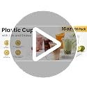 100 Pack 16 oz Plastic Cups with Lids and Straws, Clear Disposable Plastic Cups, Heavy Duty Iced Coffee Cups with Leak-Resistant Lids, Cold Drink Cups for Smoothies, Juice, Soda & Party To Go