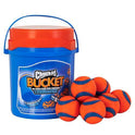 Chuckit! Ultra Ball Dog Toy with Chuckit! Cleaning Bucket, Bouncy Fetch Pet Toys For Dogs 20-60 lbs, Interactive Dog Toys, Durable Rubber, Size Medium, 2.5-inch Diameter, 8-Pack of Balls