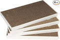Basics Corrugated Cardboard Cat Scratcher, Scratching Board, Reversible, 17.4" x 10", White, 4-Pack