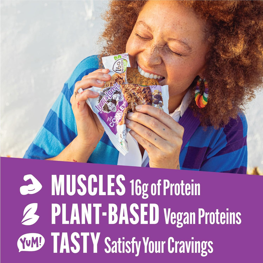 Lenny & Larry's Complete Protein Cookie, [Oatmeal Raisin], Chewy Soft Baked, 16g Plant Protein, Vegan, Non-GMO, High Fiber, [4 Ounce] Cookie (Pack of 12)