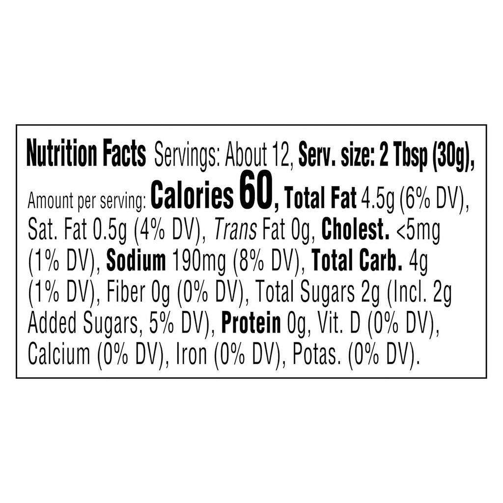 Kraft Tartar Sauce, 12 fl oz Bottle