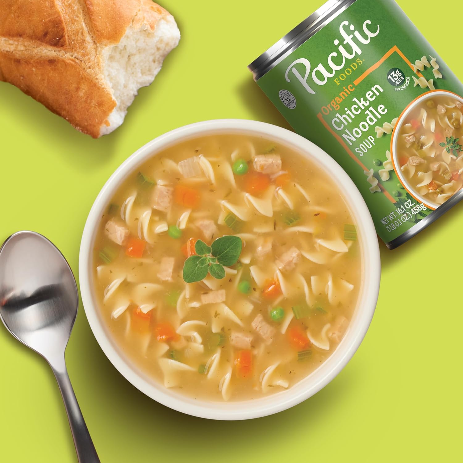 Pacific Foods, Soup Chicken Noodle Organic, 16.1 Ounce