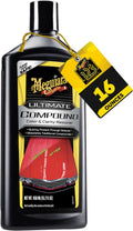 Meguiar’s Ultimate Compound, Pro-Grade Car Scratch Remover for Paint Correction, Removes Swirls and Defects While Restoring Gloss and Shine, Christmas Gifts for Car Guys, 15.2 Oz