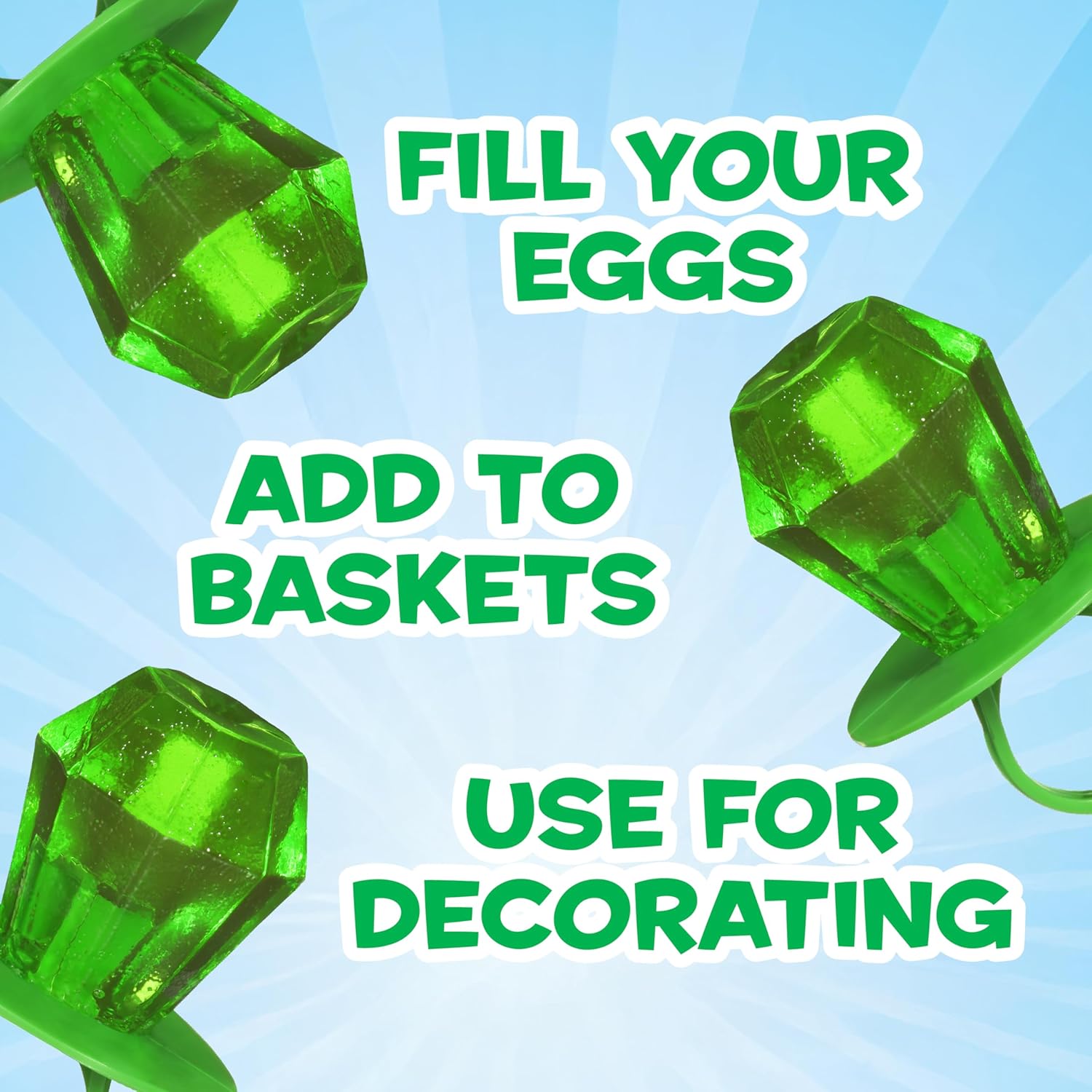 Ring Pop Green Easter Candy Lollipops, 30Ct Bulk Candy Individually Wrapped in Green Watermelon Flavor, Full Size, Fun St. Patrick’s Day Party Favors, Birthday Parties, Easter Basket Stuffers