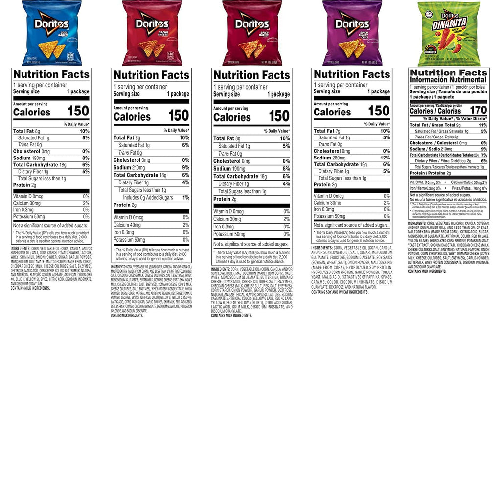 Doritos Flаvоrеd Tortilla Chiрs Variety Pack Doritos Variety