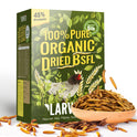 5LB Non-GMO Dried Black Soldier Fly Larvae for Chickens 45% Protein High Calcium Chicken Feed Alternative to Mealworms, Dried BSF Larvae Chicken Treats for Laying Hens Ducks Birds Reptiles