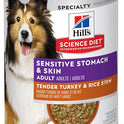 Hill's Science Diet Adult Sensitive Stomach & Skin Wet Dog Food, Turkey & Rice, 12.5 oz. Cans, 12-Pack
