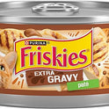Purina Friskies Gravy Pate, Wet Cat Food Extra Gravy Pate With Chicken in Savory - (Pack of 24) 5.5 oz. Cans