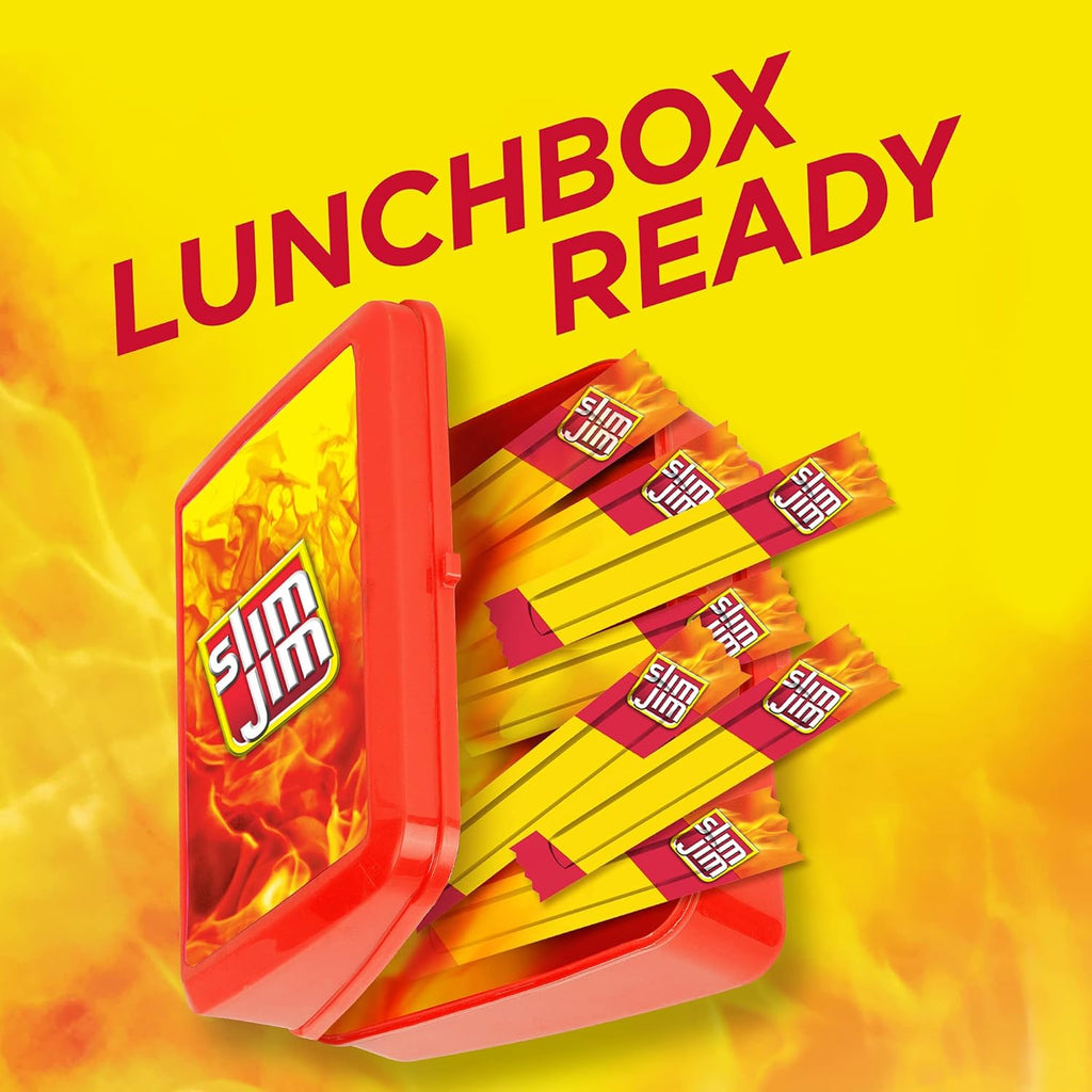 Slim Jim Smoked Meat Sticks, Original Flavor, 6g Protein Per Serving, Snack Size, 0.28 oz. (26 Count)
