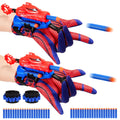 Excitobo 2 Sets Superhero Web Shooters for Kids Age 3-7,Adjustable Wrist Launcher Slinging Toy Set with 40 Darts,Ideal Birthday for Boys & Girls Imaginative Role-Play Costume Accessory