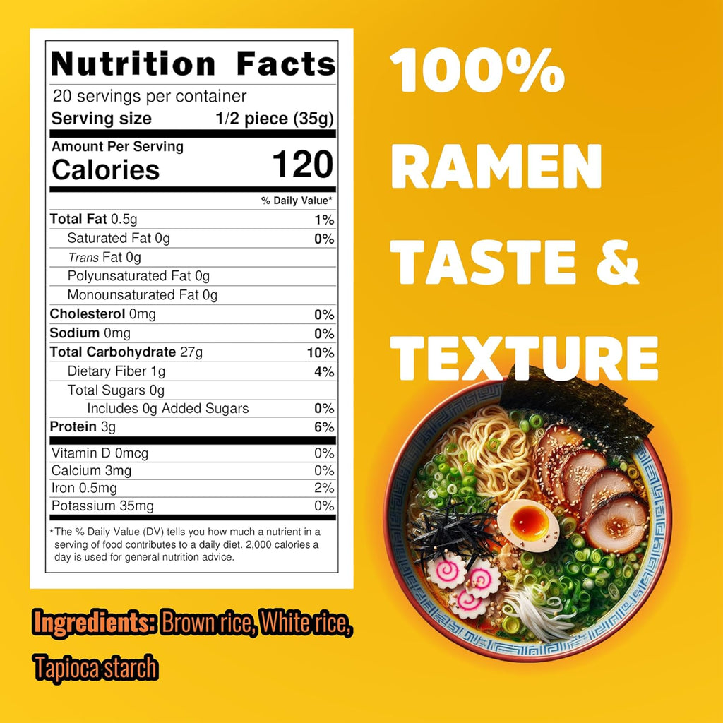 Gluten free ramen noodles (10 packs) gf gluten free noodles vegan healthy brown rice noodle.