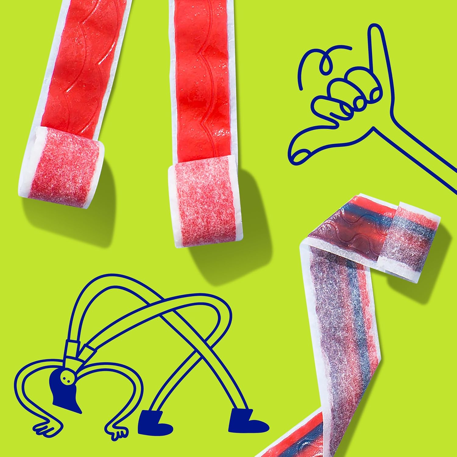 Fruit By The Foot Fruit Flavored Snacks, Valentine's Day, Berry Tie-Dye and Strawberry Tie-Dye, 18 Rolls, 13.5 oz