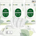 Unscented Dog Wipes & Cat Wipes (4x50 Packs) | Hypoallergenic, pH Balanced for Paws, Body, Eyes & Ears Grooming |All-Natural Plant Fiber Wipes with Aloe & Vitamin E | Pearl Texture