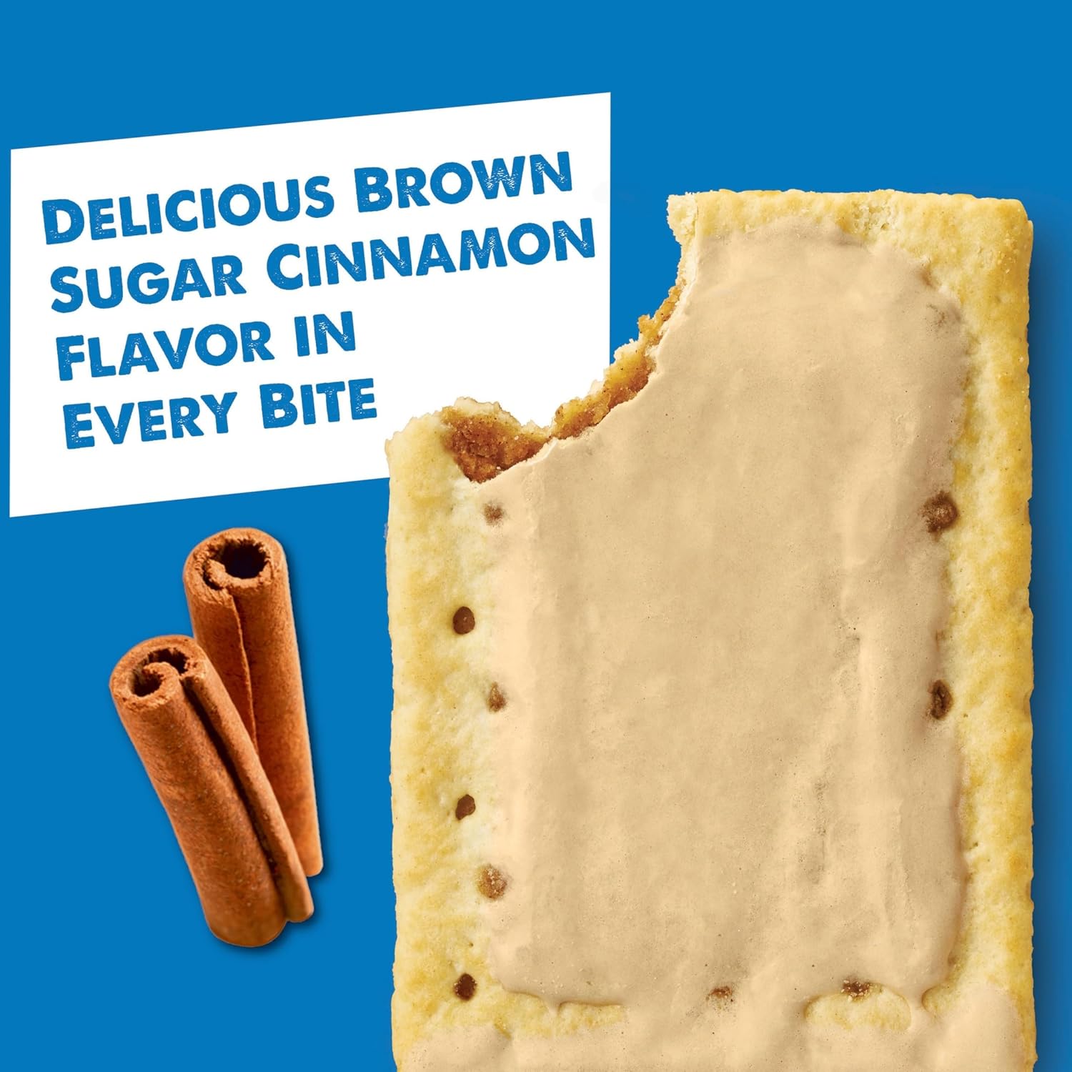 Pop-Tarts Toaster Pastries, Breakfast Foods, Kids Snacks, Family Pack, Frosted Brown Sugar Cinnamon (32 Pop-Tarts)