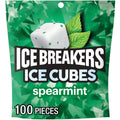 ICE BREAKERS Ice Cubes Spearmint Sugar Free Chewing Gum Pouch, 8.11 oz (100 Pieces)