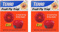 Terro Fruit Fly Traps for Indoors (4 Pack) + 180 Days of Lure Supply