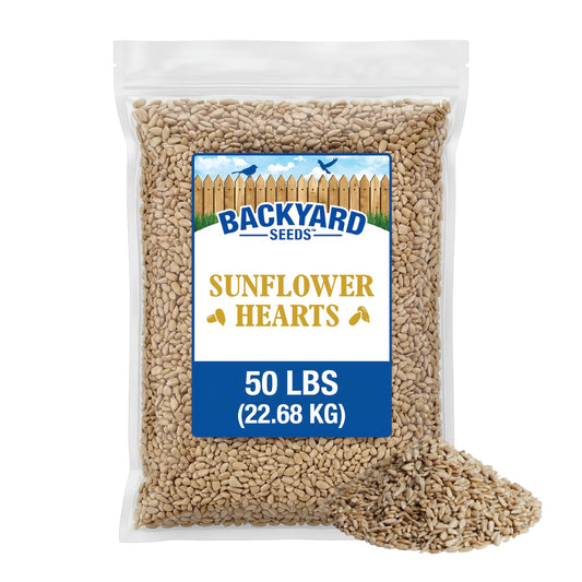 CountryMax Sunflower Coarse Kernels Hearts No Waste No Mess Bird Seed (50 Pounds)