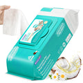HICC PET Wipes for Dogs & Cats, Cleansing Deodorizing & Soothing Allergy Infections Anal Gland Pets Wipes with Coconut Oil - Dog Grooming Wipes for Butt and Paw - Hypoallergenic & Vet Recommended